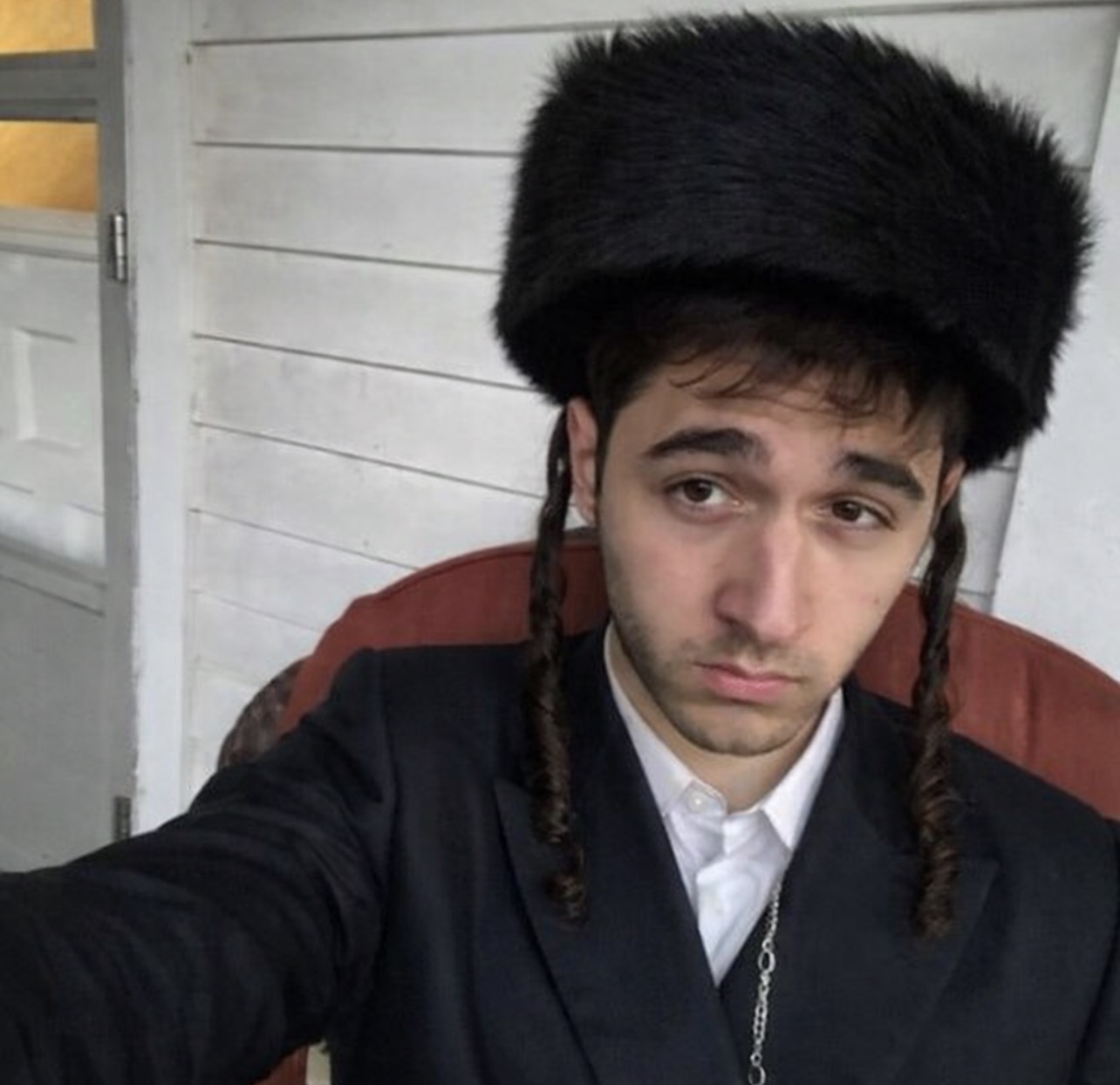 Ethan dressed up for a portrait